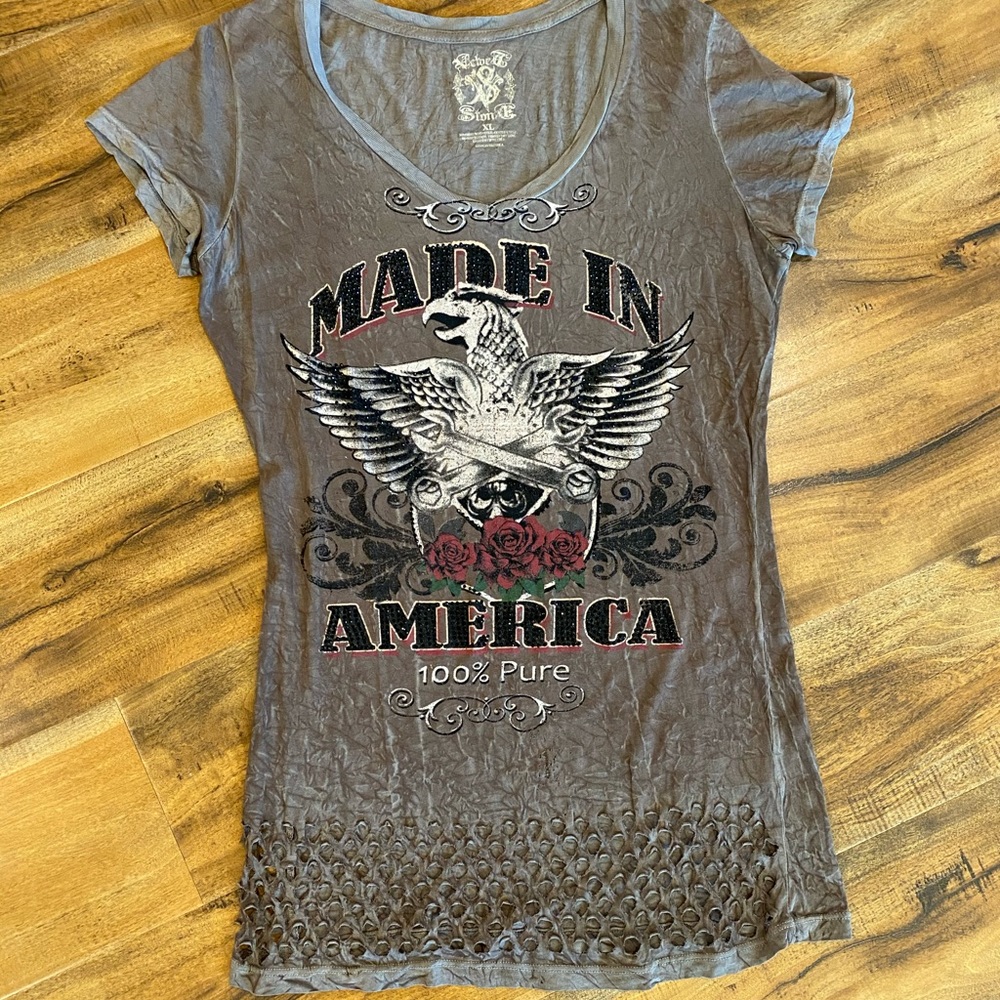 Velvet Stone Tan Tee